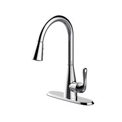 Oakbrook Collection Vela One Handle Chrome Kitchen Faucet