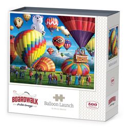 Boardwalk Outdoor Adventure Balloon Launch Jigsaw Puzzle Multicolored 500 pc