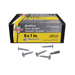 Grip-Rite Pro-Twist No. 8 wire X 1 in. L Phillips Truss Head Coarse Lath Screws