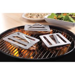 Gia's Kitchen Silver Stainless Steel Grilling Press