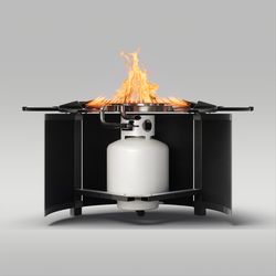 Solo Stove Infinity Flame 42 in. W Steel Round Propane Fire Pit