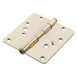 Ace 4 in. L Bright Brass Residential Door Hinge 1 pk