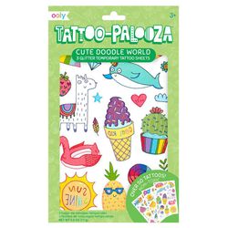 Ooly Tattoo Palooza Multicolored 50 pc
