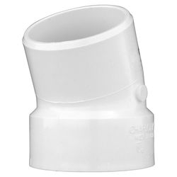 Charlotte Pipe 3 in. Hub X 3 in. D Spigot PVC Elbow 1 pk