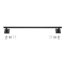 OakBrook Collection Matte Black Towel Bar 24 in. L Die Cast Zinc