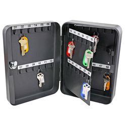 HILLMAN Brown Steel Key Cabinet 9.8 in. 7.1 in. 3.2 in.