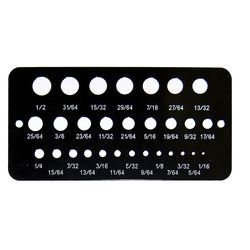 Century Drill & Tool Alloy Steel Fractional Drill Gauge 1 pk