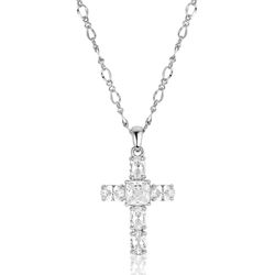 Montana Silversmiths Women's Purelight Cross CZ Necklace