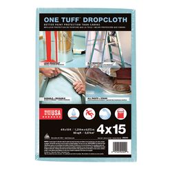 Trimaco One Tuff 4 ft. W X 15 ft. L Professional Grade Canvas Drop Cloth 1 pk