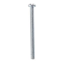 HILLMAN No. 8-32 Ga. X 2 in. L Combination Round Head Zinc-Plated Steel Machine Screws 100 pk