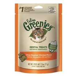 Greenies Oven Roasted Chicken Treats For Cat 2.5 oz 1 pk