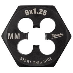 Milwaukee Metric M9X1.25 mm Hex Threading Die