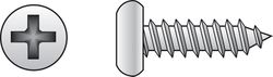 HILLMAN No. 6 Ga. X 1/2 in. L Phillips Pan Head Sheet Metal Screws 100 pk