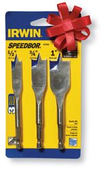 IRWIN Speedbor Steel Wood Boring Bit Set Quick-Change Hex Shank 3 pc