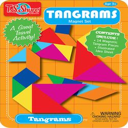T.S. Shure Tangrams Magnetic Tin Playset Multicolor 15 pc