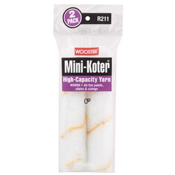 Wooster Mini-Koter Yarn 6 in. W Mini Paint Roller Cover 2 pk