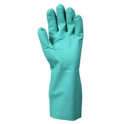 SHOWA ATLAS 730 Unisex Indoor/Outdoor Nitrile Chemical Gloves Green M 1 pair