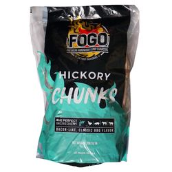 FOGO Premium Smoking All Natural Hickory Wood Chunks 350 cu in