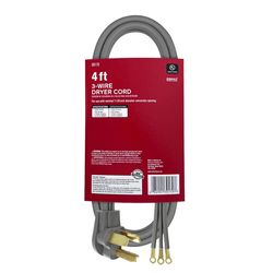 Ace 10/3 SRDT 125/250 V 4 ft. L Dryer Cord 3 Wire
