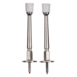 Ace 3 in. W Metal Satin Nickel Bronze Rigid Door Stop Mounts to door and wall 1/8 in.
