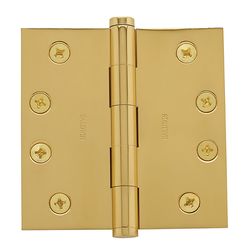 Baldwin Estate 4 in. L Polished Brass Door Hinge 1 pk