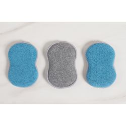 KAF Home Medium Duty Scrubber Sponge For Kitchen 3 pk