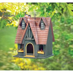 Songbird Valley Fairytale Cottage 12.5 in. H X 9 in. W X 9.75 in. L Wood Bird House