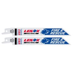 LENOX MULTIWOLF 6 in. Bi-Metal WAVE EDGE Reciprocating Saw Blade 10/14 TPI 2 pk