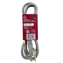 Ace 16/3 SJT 125 V 6 ft. L Appliance Cord