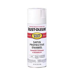 Rust-Oleum Stops Rust Satin White Spray Paint 12 oz