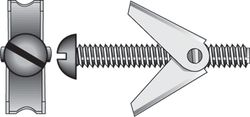 HILLMAN 3/16 in. D X 4 in. L Round Zinc-Plated Steel Toggle Bolt 8 pk