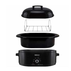 Nesco Black Porcelain 18 qt Roaster Oven 17 in. H X 13 in. W X 24 in. L