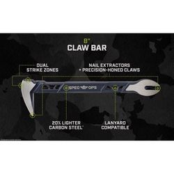 Spec Ops 8 in. Claw Bar 1 pk