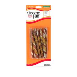 Good 'n' Fun All Size Dogs Adult Rawhide Twists Beef/Chicken/Pork 10 pk