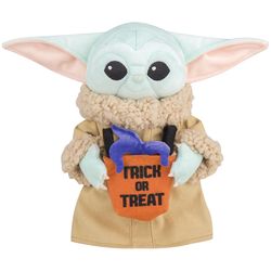 Gemmy 1 ct 11 in. Animated Plush Grogu with Tentacle Trick or Treat Bag Halloween Decor