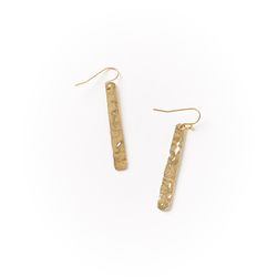 Matr Boomie Diya Women's Bar Gold Earrings
