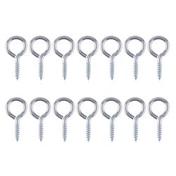 Ace 3/32 in. D X 7/8 in. L Zinc-Plated Steel Screw Eye 11 lb. cap. 14 pk