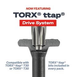 FastenMaster Headlok Torx Ttap None Carded Bit Pack 2 pk