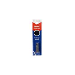 Best Way Tools Ball Hex 3/16 in. X 1 in. L Insert Bit Carbon Steel 1 pc