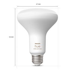 Philips HUE BR30 E26 (Medium) Smart-Enabled LED Bulb White 85 Watt Equivalence 1 pk