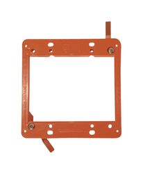 Cantex Low Voltage Old Work Square PVC 2 gang Junction Bracket Orange