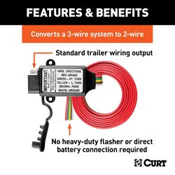 CURT 4 Flat Tail Light Converter