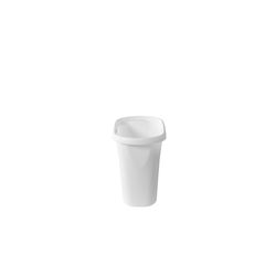 Rubbermaid 3 gal White Polypropylene Open Top Wastebasket