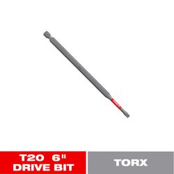 Diablo Torx #20 X 6 in. L Driver Bit Black Oxide 1 pc