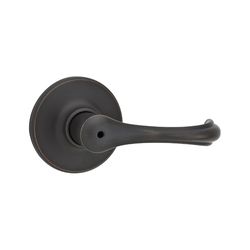 Kwikset Dorian Lever Venetian Bronze Privacy Lockset