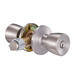 Ace Mobile Home Knob Stainless Steel Entry Door Knob KW1 1-3/4 in.