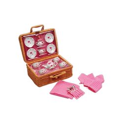 Schylling Tea Set Basket Multicolored 23 pc