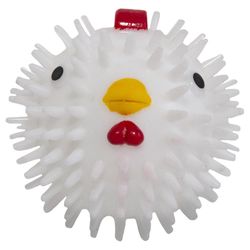 Kikkerland For Dog White TPR Chicken Ball Dog Toy 3.5 1 pk