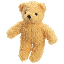 Zanies For Dog Yellow Fleece Berber Bear Squeaky Dog Toy Large