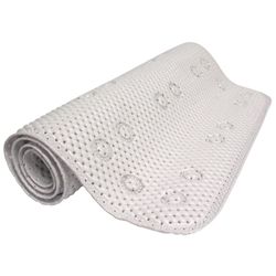 Zenna Home 36 in. L X 17 in. W White PVC Foam Bath Mat
